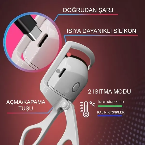 Elektronik Kirpik Kıvırıcı