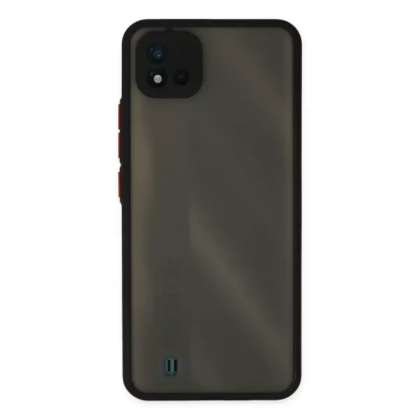 Realme C11 2021 Kılıf Montreal Silikon Kapak - Siyah