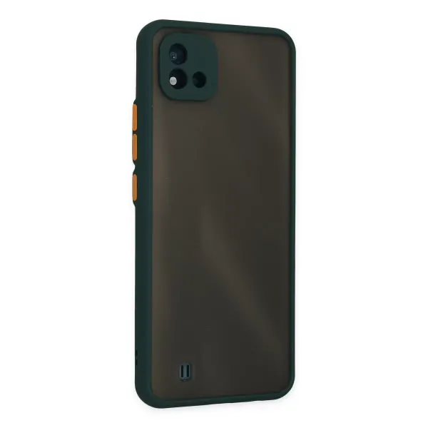 Realme C11 2021 Kılıf Montreal Silikon Kapak - Yeşil