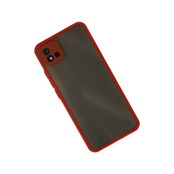 Realme C11 2021 Kılıf Montreal Silikon Kapak - Kırmızı