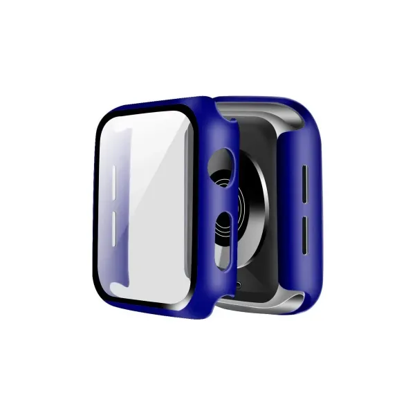 Apple Watch 38mm Camlı Kasa Ekran Koruyucu - Lacivert