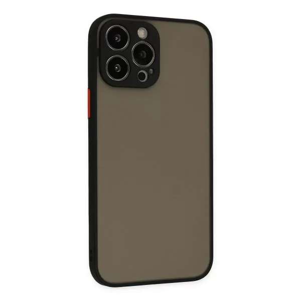 Apple İphone 13 Pro Kılıf Montreal Silikon Kapak - Siyah