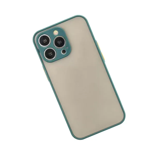 Apple İphone 13 Pro Kılıf Montreal Silikon Kapak - Yeşil