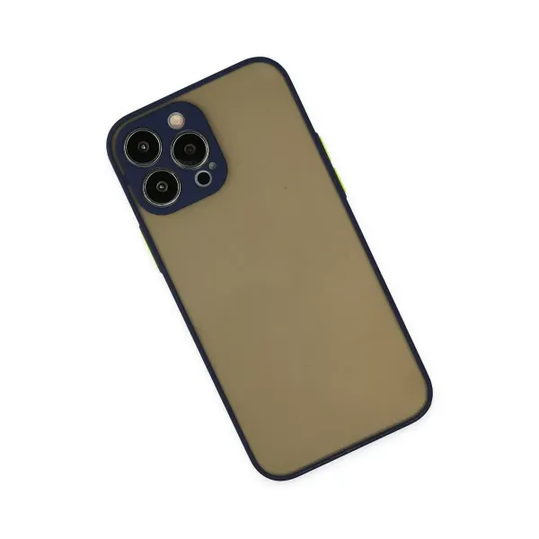 Apple İphone 13 Pro Kılıf Montreal Silikon Kapak - Lacivert