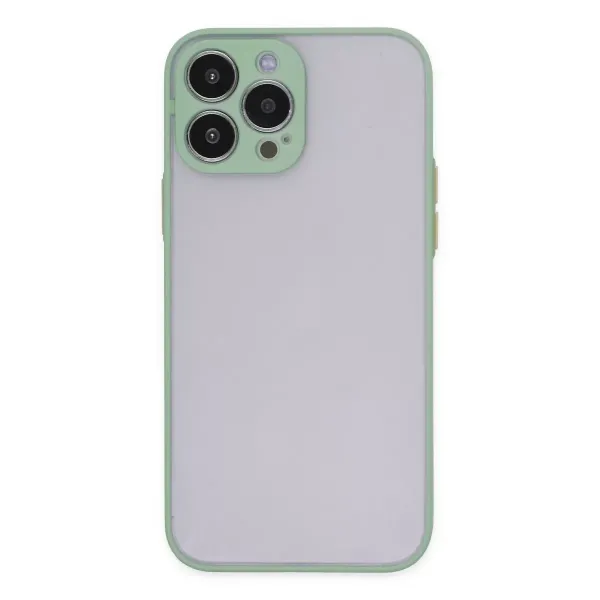 Apple İphone 13 Pro Kılıf Montreal Silikon Kapak - Turkuaz