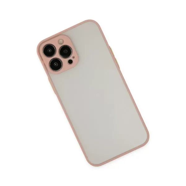 Apple İphone 13 Pro Kılıf Montreal Silikon Kapak - Pembe