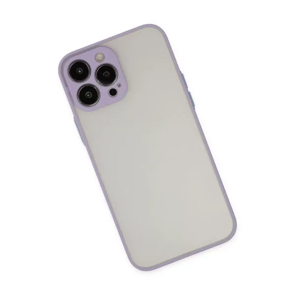 Apple İphone 13 Pro Kılıf Montreal Silikon Kapak - Mor