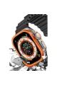 Apple Watch Ultra 49mm Alüminyum Kasa Cam Ekran Koruyucu - Turuncu