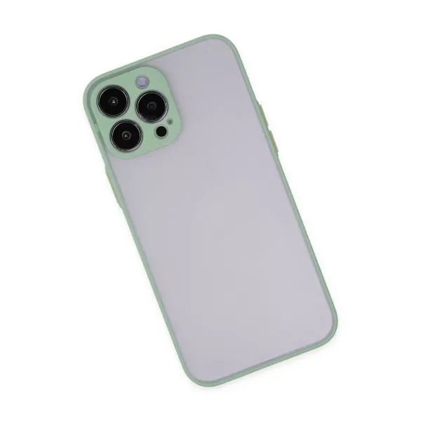 Apple İphone 13 Pro Max Kılıf Montreal Silikon Kapak - Turkuaz