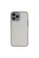 Apple İphone 13 Pro Max Kılıf Montreal Silikon Kapak - Gri