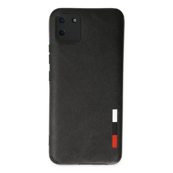 Realme C11 Kılıf Loop Deri Silikon - Siyah