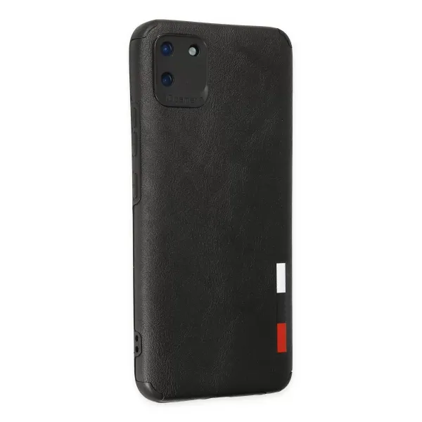 Realme C11 Kılıf Loop Deri Silikon - Siyah