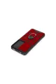 Xiaomi Mi 12t Pro Kılıf Pars Lens Yüzüklü Silikon - Kırmızı