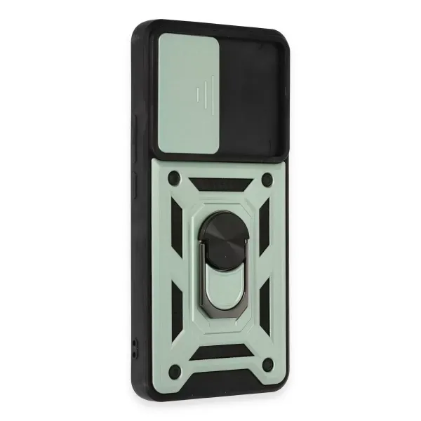 Xiaomi Mi 12t Pro Kılıf Pars Lens Yüzüklü Silikon - Yeşil