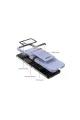 Samsung Galaxy Z Flip 3 Kılıf Belt Flip Kapak - Siyah