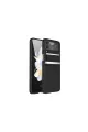 Samsung Galaxy Z Flip 3 Kılıf Belt Flip Kapak - Siyah