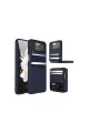 Samsung Galaxy Z Flip 4 Kılıf Belt Flip Kapak - Lacivert