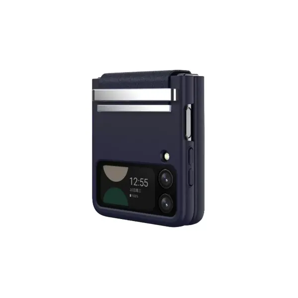 Samsung Galaxy Z Flip 4 Kılıf Belt Flip Kapak - Lacivert