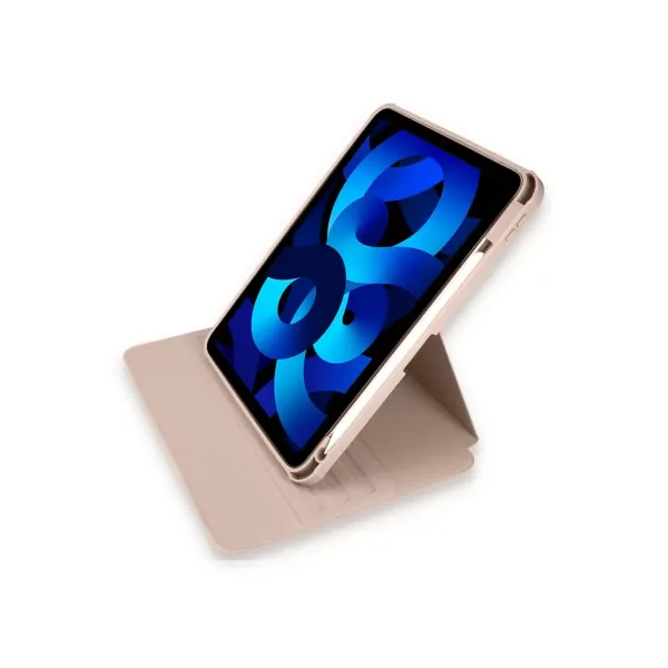 Apple İpad Pro 11 (2021) Kılıf Ling 360 Kalemlikli Tablet Kılıf - Rose Gold