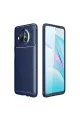 Xiaomi Mi 10t Lite Kılıf Auto Focus Karbon Kapak - Lacivert