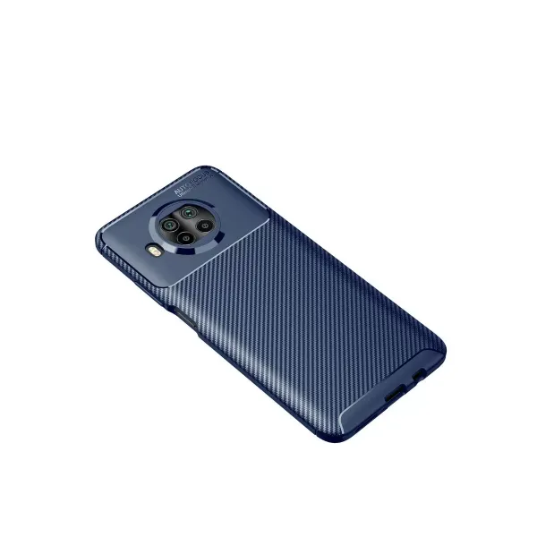 Xiaomi Mi 10t Lite Kılıf Auto Focus Karbon Kapak - Lacivert