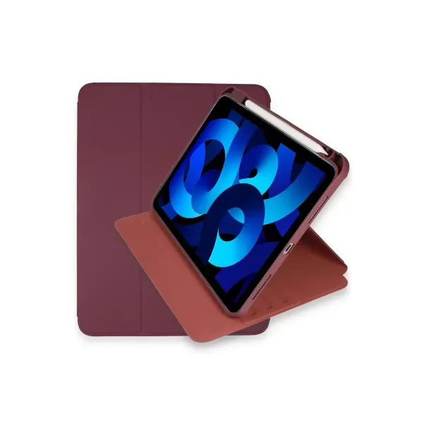 Apple İpad Pro 11 (2021) Kılıf Ling 360 Kalemlikli Tablet Kılıf - Mor