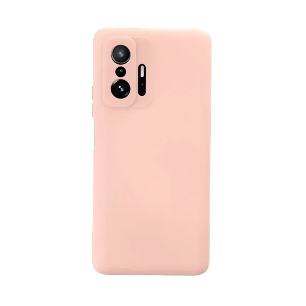 Xiaomi Mi 11t Pro Kılıf Nano İçi Kadife Silikon - Pudra