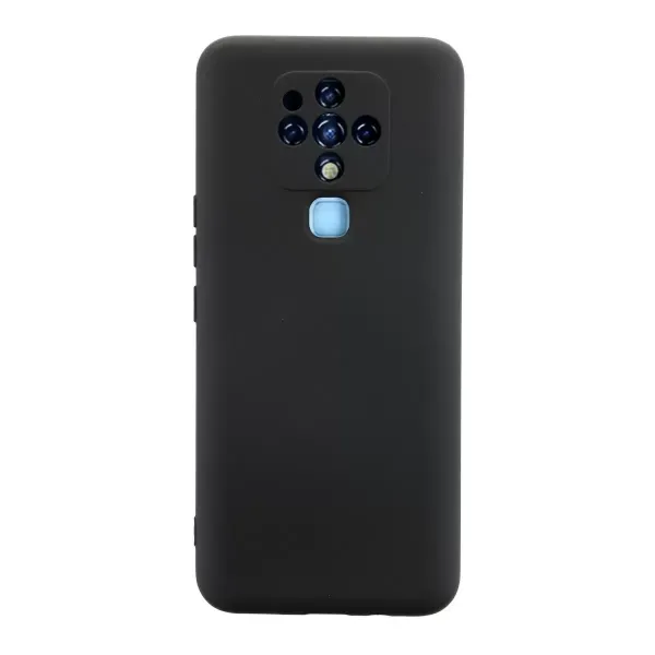 Tecno Camon 16 Kılıf Nano İçi Kadife Silikon - Siyah