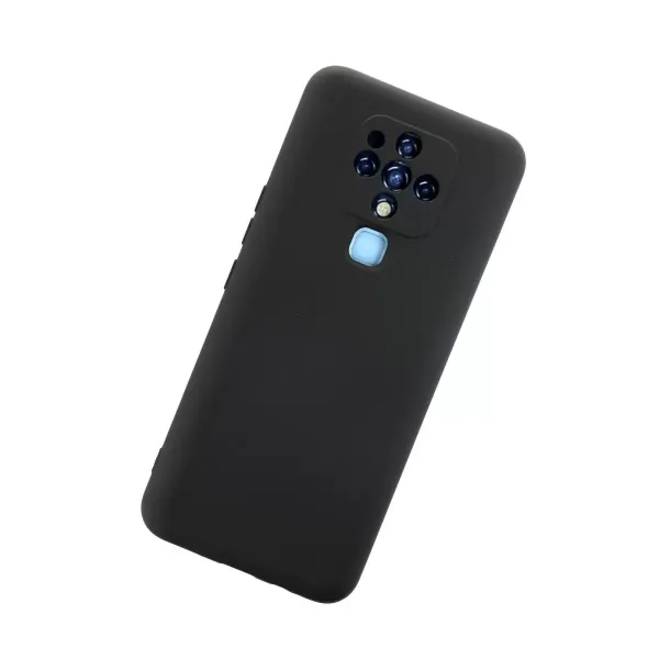 Tecno Camon 16 Kılıf Nano İçi Kadife Silikon - Siyah