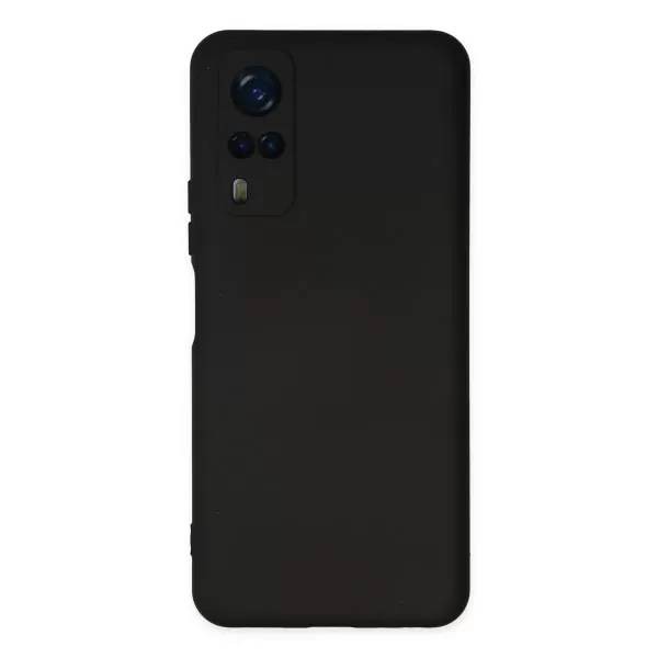 Vivo Y53s Kılıf Nano İçi Kadife Silikon - Siyah