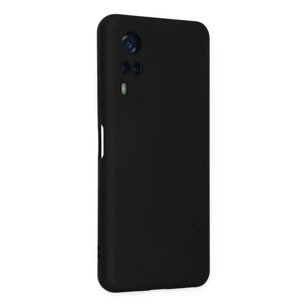 Vivo Y53s Kılıf Nano İçi Kadife Silikon - Siyah