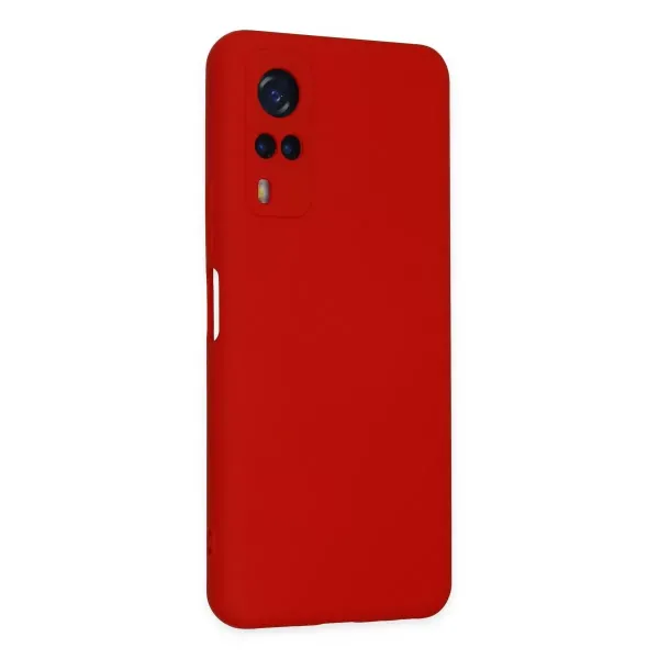 Vivo Y53s Kılıf Nano İçi Kadife Silikon - Kırmızı