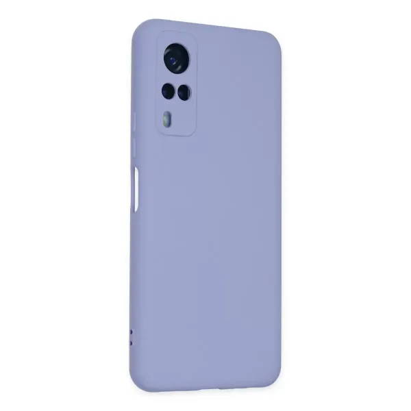 Vivo Y53s Kılıf Nano İçi Kadife Silikon - Lila