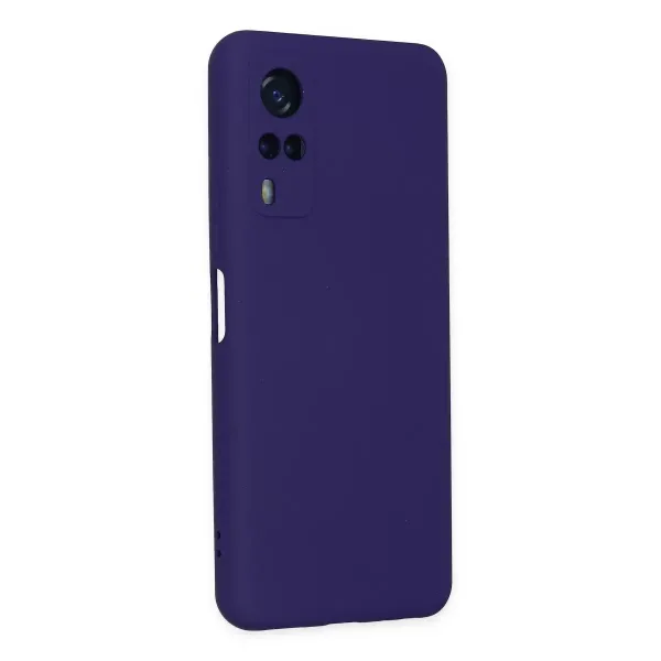 Vivo Y53s Kılıf Nano İçi Kadife Silikon - Mor