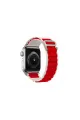 Apple Watch 42mm Mountain Kordon - Beyaz-kırmızı