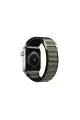 Apple Watch 42mm Mountain Kordon - Siyah-yeşil