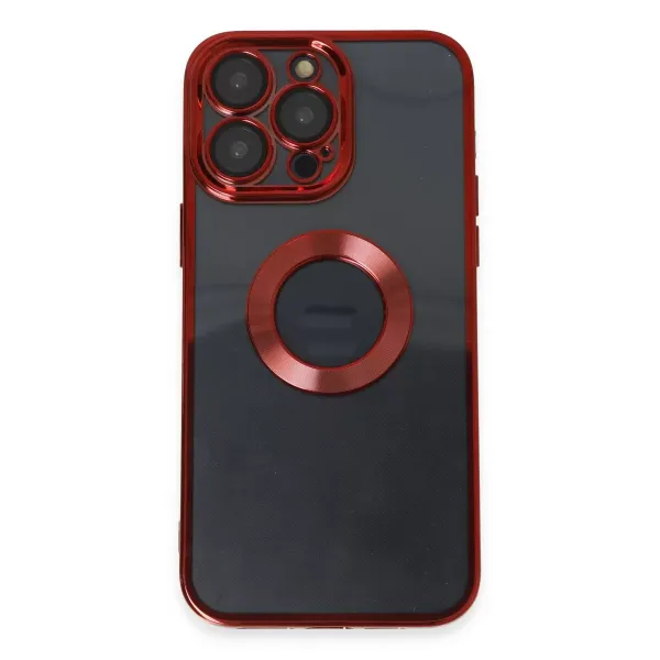 Apple İphone 14 Pro Kılıf Slot Silikon - Kırmızı