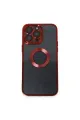 Apple İphone 14 Pro Kılıf Slot Silikon - Kırmızı