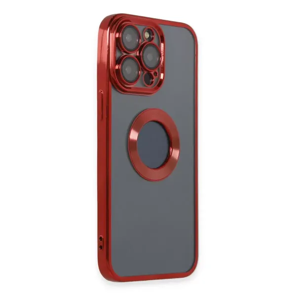 Apple İphone 14 Pro Kılıf Slot Silikon - Kırmızı