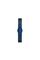 Watch 20mm Spor Delikli Kordon - Siyah-mavi
