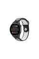 Watch 20mm Spor Delikli Kordon - Siyah-beyaz