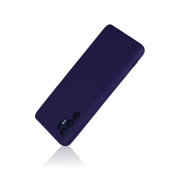 Oppo Reno 6 Kılıf Nano İçi Kadife Silikon - Mor
