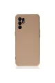 Oppo Reno 6 Kılıf Nano İçi Kadife Silikon - Pudra