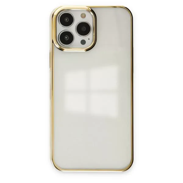 Apple İphone 13 Pro Max Kılıf Element Silikon - Gold