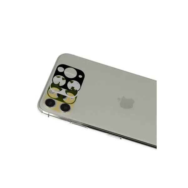 Apple İphone 11 Pro Max Rainbow Kamera Lens Koruma Cam - Gold