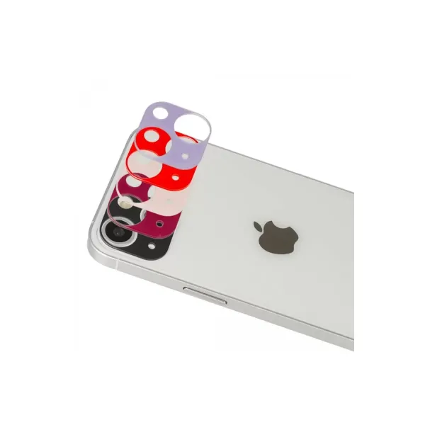 Apple İphone 13 Rainbow Kamera Lens Koruma Cam - Mor