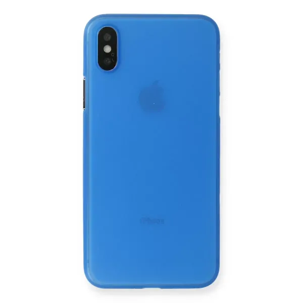 Apple İphone Xs Max Kılıf Pp Ultra İnce Kapak - Mavi