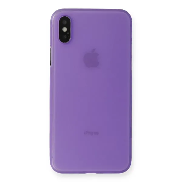 Apple İphone Xs Max Kılıf Pp Ultra İnce Kapak - Mor