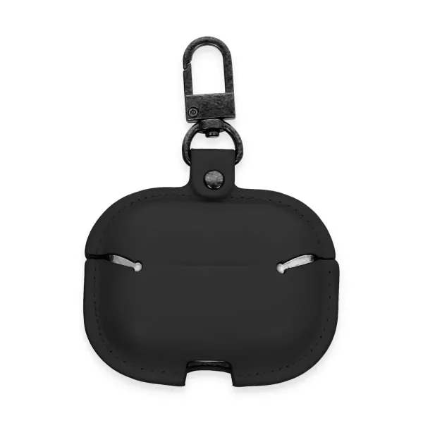 Apple Airpods Pro 2 (2.nesil) Çanta Deri Kılıf - Siyah