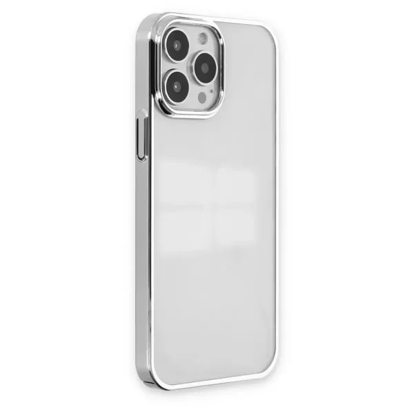 Apple İphone 13 Pro Kılıf Element Silikon - Gümüş